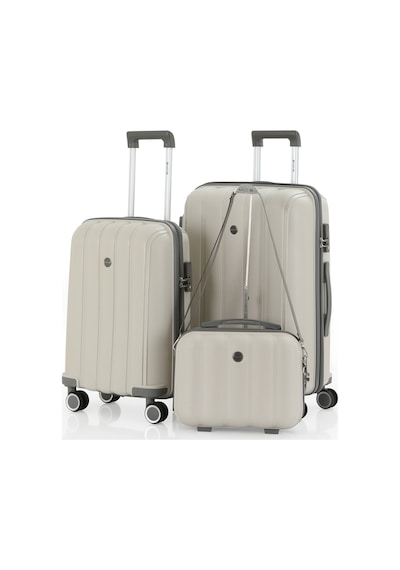 Mçs Polipropilen 3lü Valiz Seti Orta & Kabin & Makyaj V305 S21yy1000079-set 00424 3'lü Set Çok Renkli