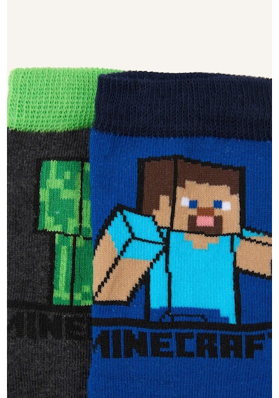 Defacto Minecraft 2li Pamuklu Uzun Çorap Erkek Çocuk H6337a8nskr1 Çok Renkli-kr1