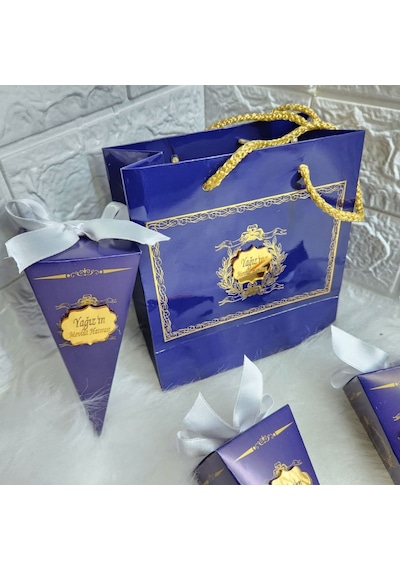 Külah Çanta Set Bebek Şekeri Bebek Mevlüt Hediyelik Sünn 20 Adet