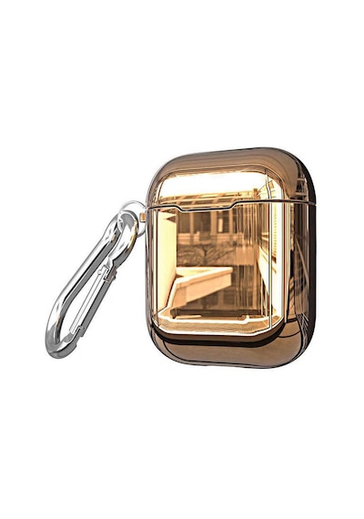 Apple AirPods Uyumlu Kılıf Zore Airbag 08 Silikon Rose Gold