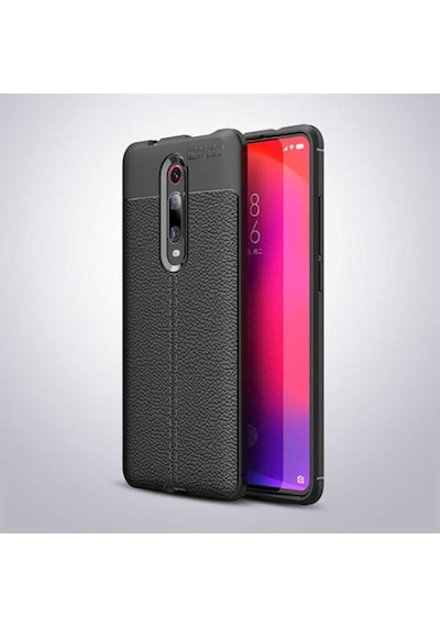 Redmi K20 K20 Pro Deri Görünümlü Kamera Korumalı Silikon Kılıf