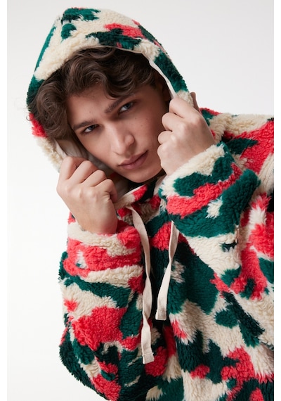 Lee Regular Fit Normal Kesim Kapüşonlu Renkli Sherpa Sweatshirt L232307900 Çok Renkli