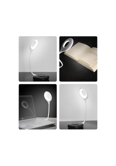 Sesle Kontrol 3 Renk Işık Modlu Akrobat Usb Led Kitap Okuma Işığı, Usb Gece Işığı Lambası, 20 L