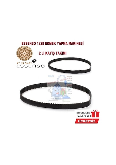 Esse Essenso Xbm 1228 Ekmek Yapma Makinesi Kayışı (2'Li Set)
