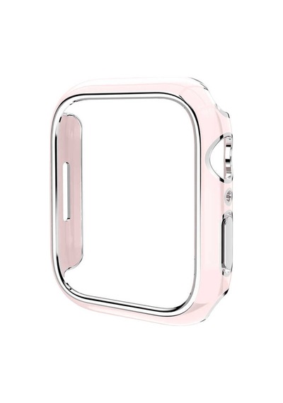 Apple Uyumlu  Watch 42 MM Gold Çizgili Ekran Koruyuculu Kasa Koruyucu