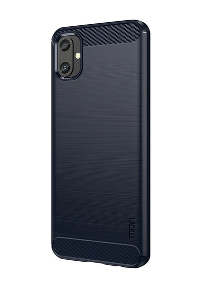 Samsung Galaxy A05 4g Tpu Kılıf Karbon Fiber Doku Telefon Kılıfı Mofı Jk Tpu Serisi-1 Mavi