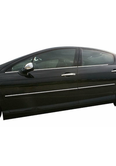 Peugeot 407 Krom Cam Çıtası 4 Parça P.çelik 2004 Üzeri