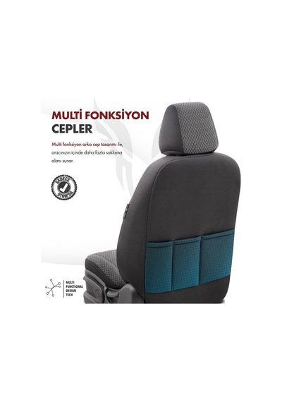 Toro Design Ortopedik Ekstra Destekli Oto Koltuk Kılıfı Özel Pamu