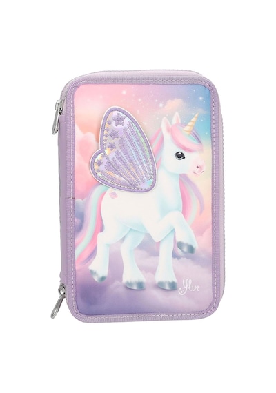 Top Model Ylvi 3 Katlı İçi Dolu Kalem Çantası Unicorn 13417 Çok Renkli