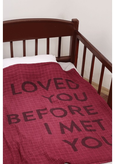 Luckka Çok Amaçlı Müslin Örtü - 100x110 Cm - Ztparçaboya Bordo