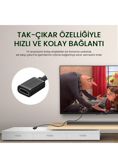 60hz Dişi Erkek Hdmı 2.0 Uzatma Kablosu 2 Metre Genel