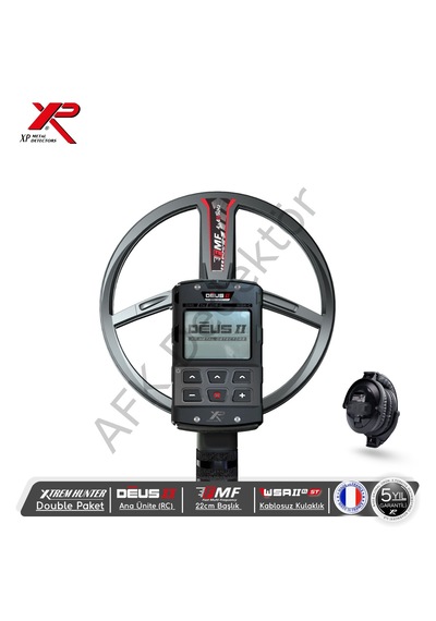 Xp Xtrem Hunter Dedektör Double Paket - Xp Deus 2 Rc, 22 Cm Fmf Başlık Ve Wsa2xl St Kulaklık