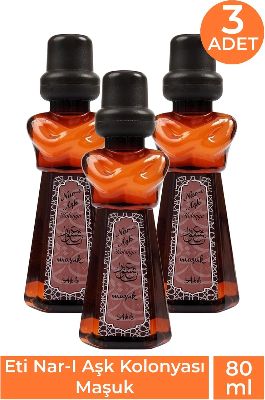 Eti Nar-ı Aşk Kolonyası Maşuk 80 Ml 3 Adet