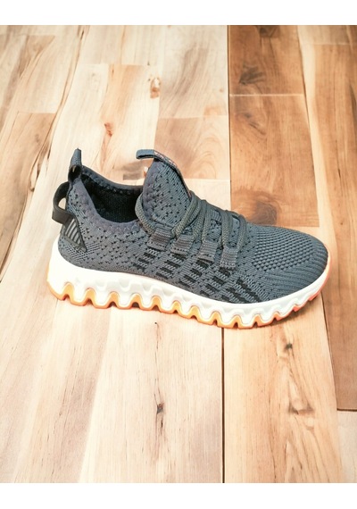 Ndrops Kids Sneaker Bağcıksız Ultra Hafif Ortopedik Unisex Gri