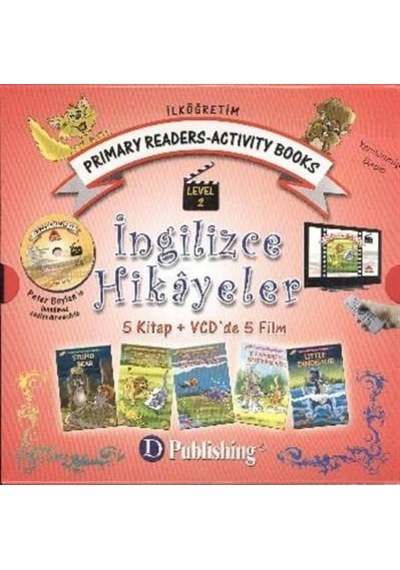 Level 2 - English Short Stories - 5 Books + 5 Films in VCD- Damla Yayınevi