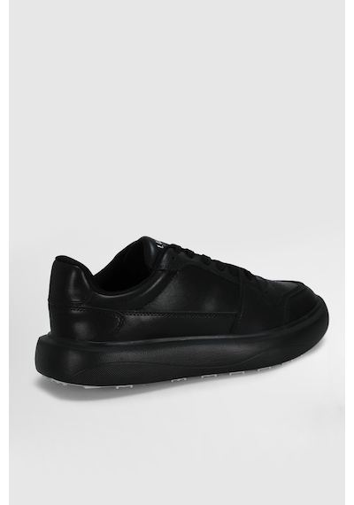 Lufian Mateas Erkek Deri Sneaker Ayakkabı Siyah Siyah 112230251100100 Siyah