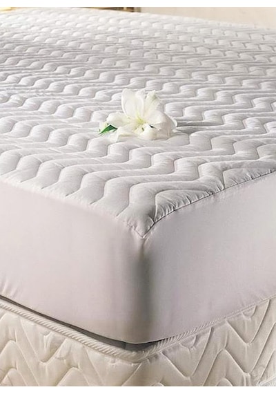 Taç Alez Kapitoneli Fitted Lastikli Battal Xl 180X200 (157721685) Beyaz