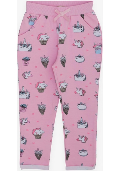 Breeze Kız Bebek Eşofman Takımı Prenses Dinozor Desenli 9 Ay-3 Yaş, Pembe-pembe Pembe