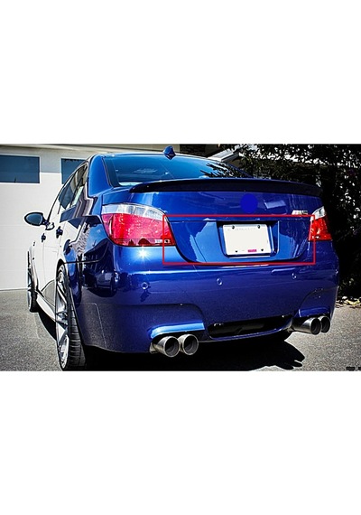 Bmw E60 M5 Uyumlu Kare Plakalık Arka Fiberglass Boyasız