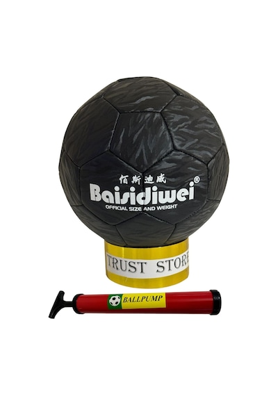 Baisidiwei Futbol Topu 286 Siyah No:5 + Pompa Siyah