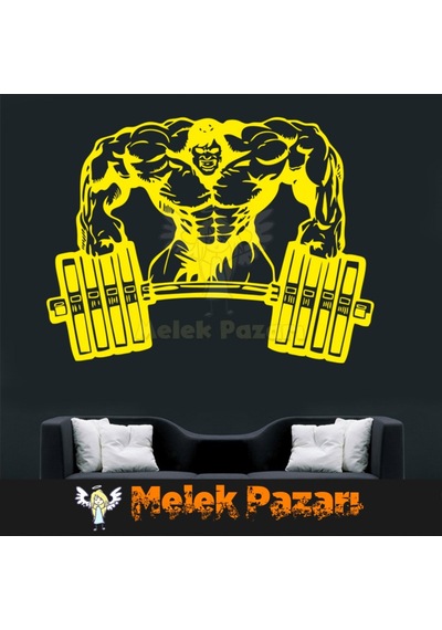 Vücut Geliştirme Halter Fitness Spor Salonu Duvar Sticker