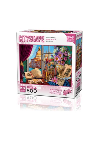 Ks Puzzle 500 Cityscape Parça Venice Still Life