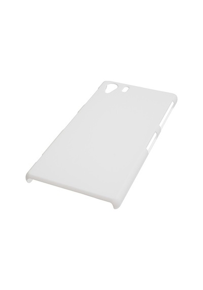 Xperia Z1 C6903 İle Uyumlu Sert Kauçuk Kılıf Beyaz Renk
