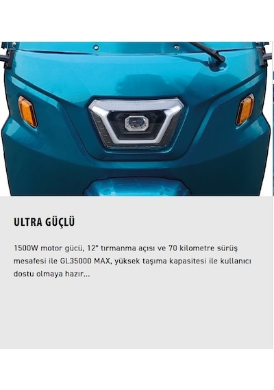 Kuba Gl35000 Elektrikli Pikap Kabinli Beyaz