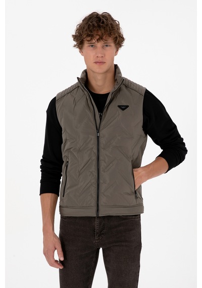 U.s. Polo Assn. Erkek Vizon Yelek Dokuma 50310304-vr052 Vizon