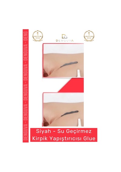 Glue Güçlü Kalıcı Doğal Pratik Uygulama Su Geçirmez Kirpik Yapıştırıcısı Glue Siyah Renk
