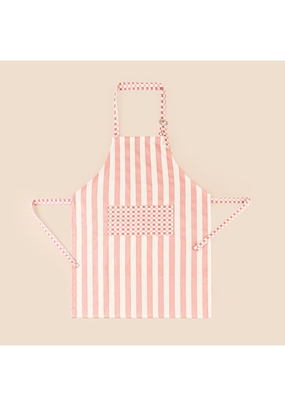 Soft Riga Mutfak Önlüğü - Pembe / Ekru - 54x78 Cm Çok Renkli