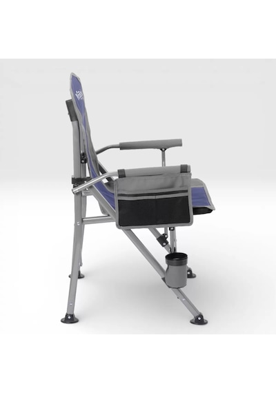 Katlanabilir Kamp Sandalyesi - Argeus Rustic - Mavi/gri - 140kg Taşıma Kapasitesi Çok Renkli