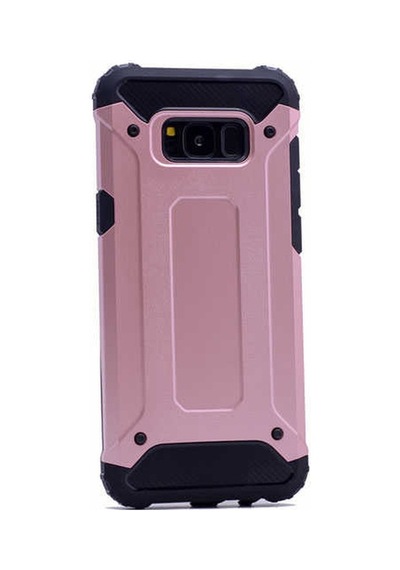 Kilifone - Samsung Uyumlu Galaxy S8 - Kılıf Çift Katman Zırh Tank Crash Military Kapak - Rose Gold
