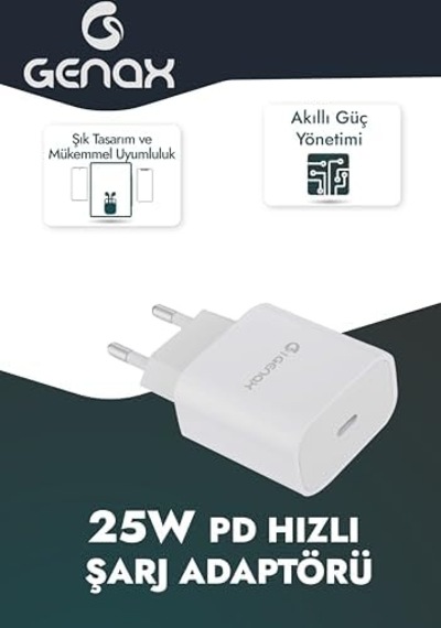 25w Pd Hızlı Şarj Adaptörü Geniş Uyumluluk