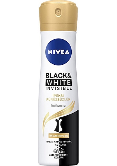 4 Adet Nivea Deodorant Invisible Black&white İpeksi Pürüzsüzlük 150 Ml