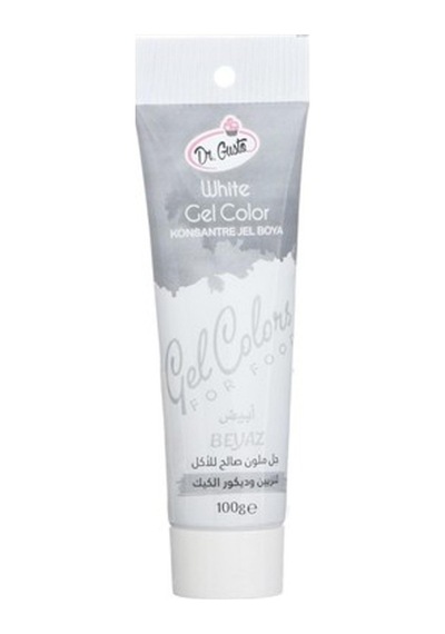 Dr Gusto Konsantre Jel Gıda Boyası Tüp 100gr Beyaz