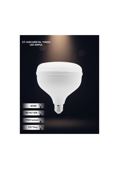 Ct-4165 Kristal Led Torch Ampul 65w Beyaz