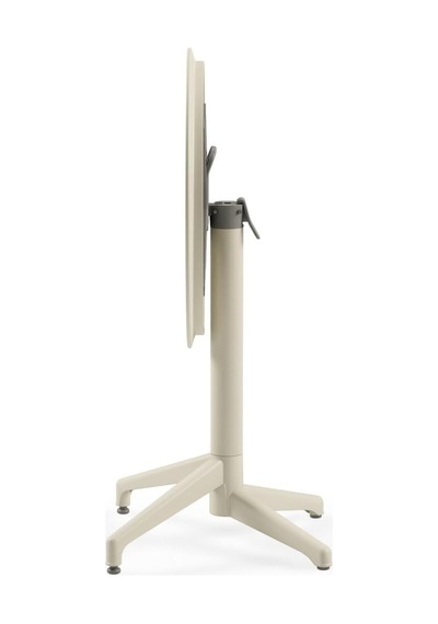 Moon Katlanır Masa Ø60 Cm - Bahçe, Balkon, Kafe, Restoran İçin, İç Ve Dış Mekan Bej Çok Renkli Moon Katlanır Masa Ø60 Cm - Bahçe, Balkon, Kafe, Restoran İçin, İç Ve Dış Mekan Bej Çok Renkli