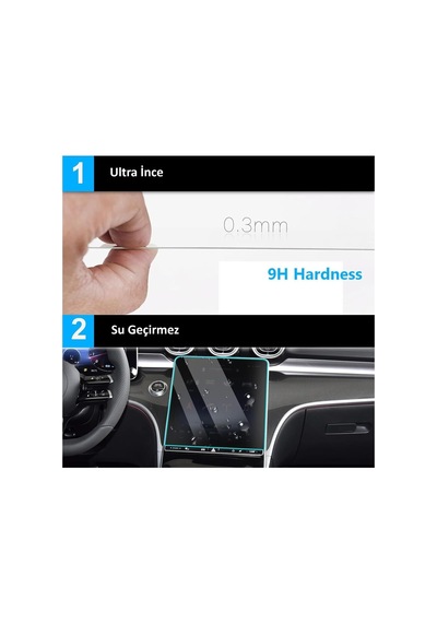 Skoda Elroq İle Uyumlu 2025-2026 13 İnç Multimedya Navigasyon 9h Nano Ekran Koruyucu