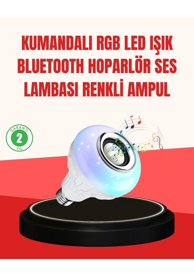 Buğz Akıllı Led Ampul E27 Uyumlu Ve Müzik Çalarlı Tasarım - 4995 Diğer