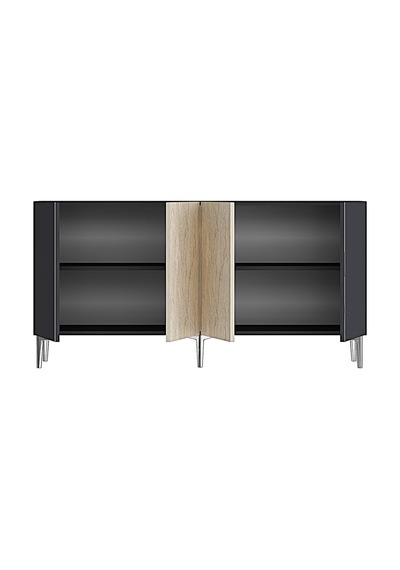 Ka1524ats Poli Konsol Ve Tv Sehpası Antrasit-traverten-silver 150cm Ka1524ats Poli Konsol Ve Tv Sehpası Antrasit-traverten-silver 150cm