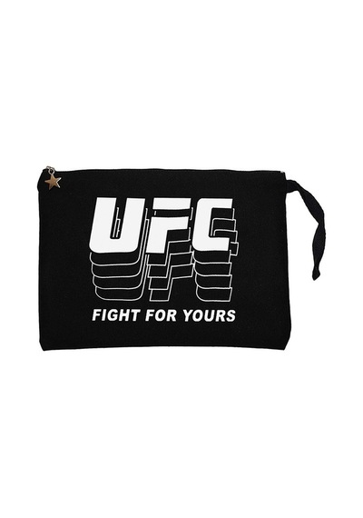UFC FG Siyah Clutch Astarlı Cüzdan / El Çantası Siyah