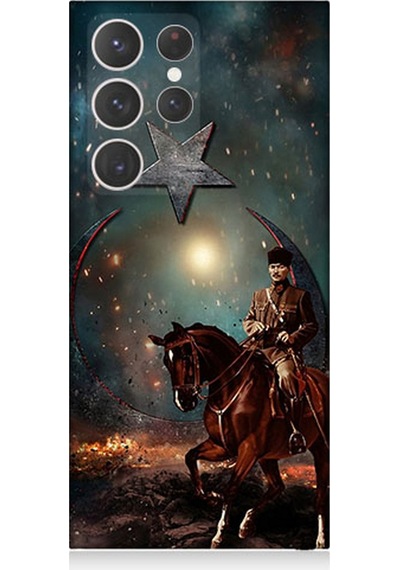 Samsung Galaxy S23 Ultra Uyumlu Silikon Kılıf Mustafa Kemal Atatürk Ve Mücadele Yılları