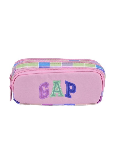 Gap Kalem Çantası Oval Üç Bölme Pembe 12803 Çok Renkli
