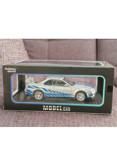 Hobbiez World 1/24 Nissan Gtr R34 - Brian O'conner Gri
