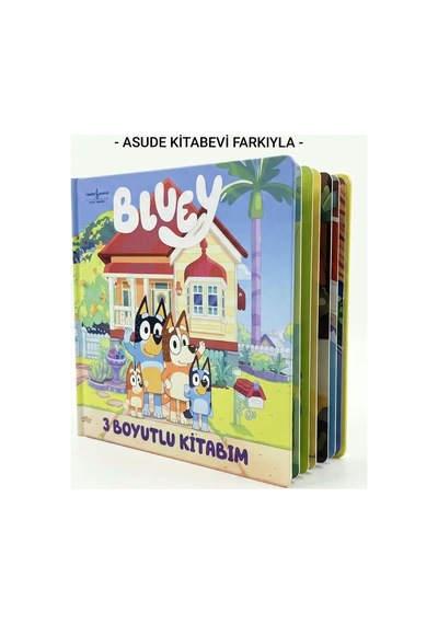 Bluey 3 Boyutlu Kitabım Sert Kapak