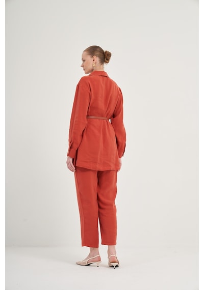 FTZ Women Ftz Pantolonlu Takım Kiremit 31035 Kiremit