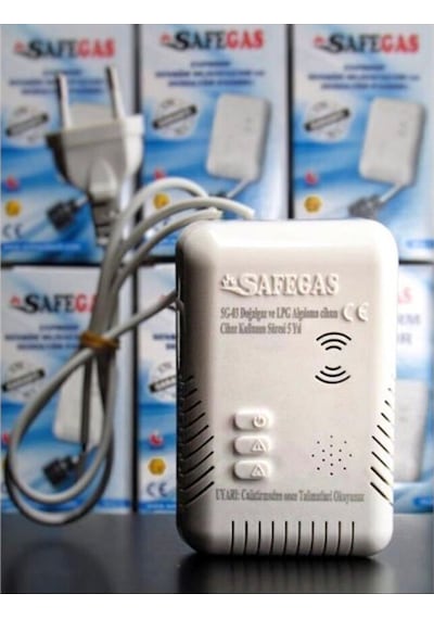 Safegas Doğalgaz Ve Lpg Gaz Alarm Cihazı Ve Dedektörü Sf-03