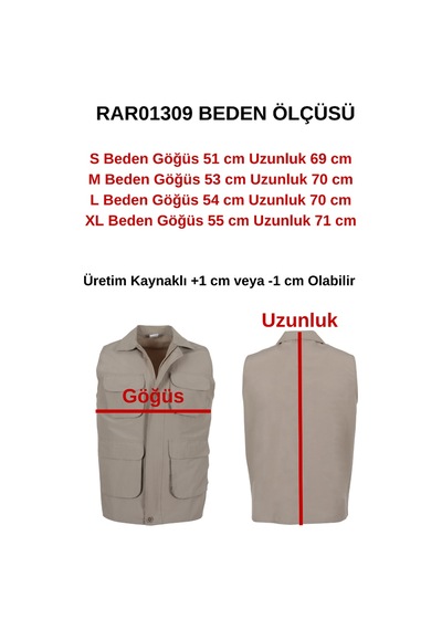 Modarar Erkek Keten Yelek Regüler Fit Yakalı Rar01309 Bej