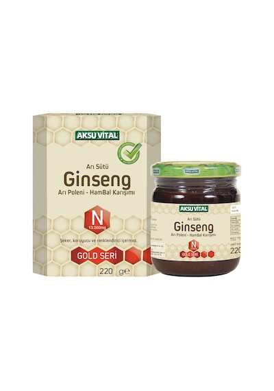 Aksuvital Ari Sütü Bal Polen Ginseng 13000 MG -